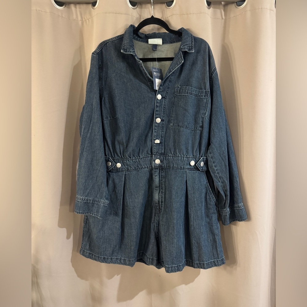 NWT Universal Thread Blue Denim Jumpsuit